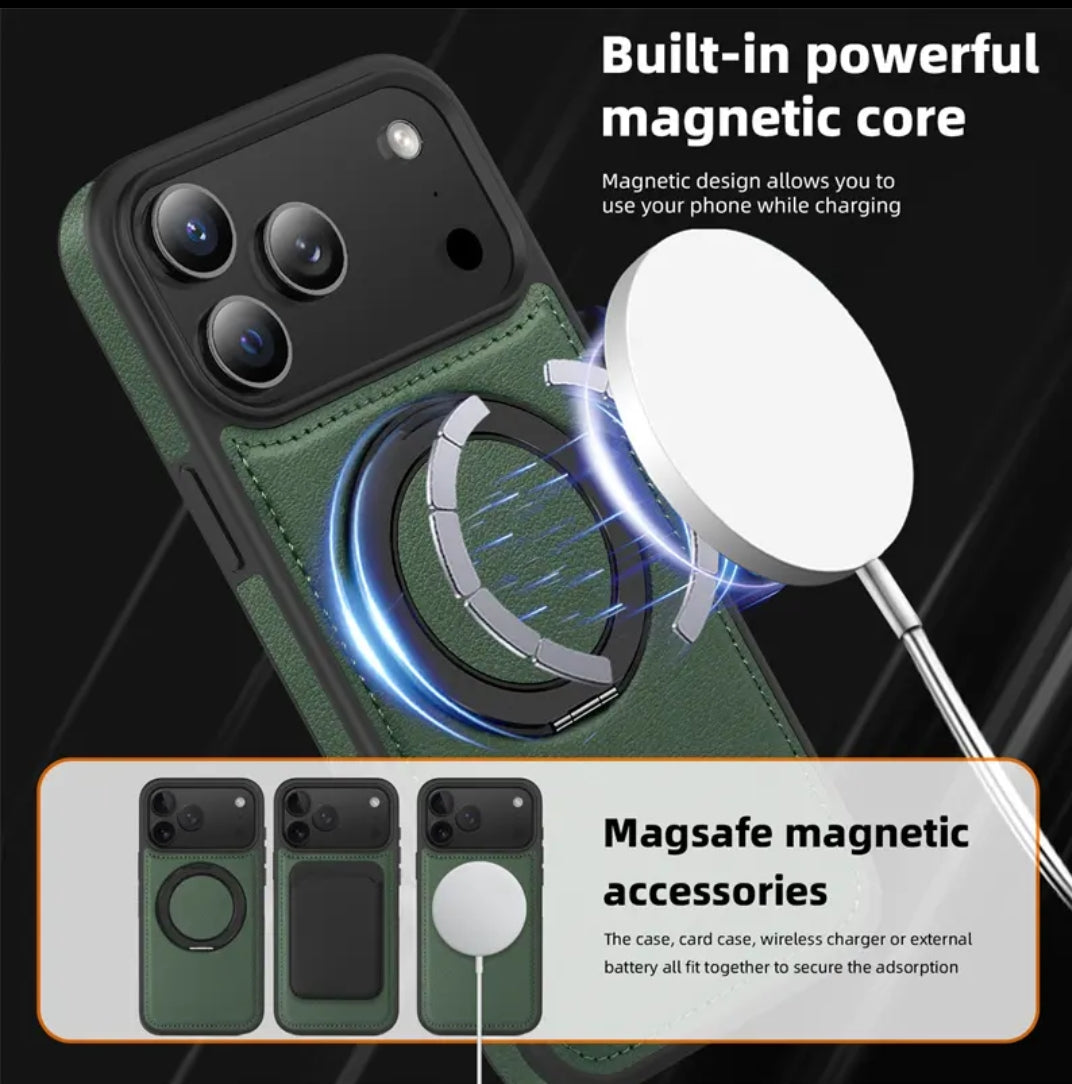 Business magnetic rotating stand shockproof case